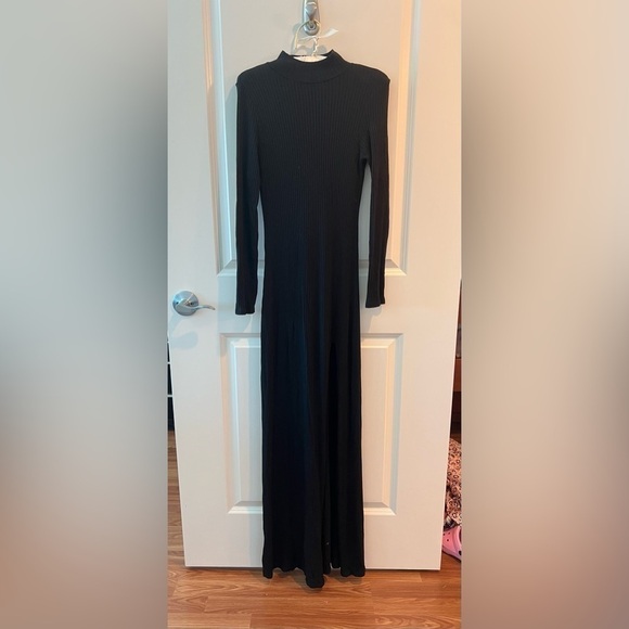 Reformation Ribbed Long Sleeve Maxi Dress - Picture 1 of 16